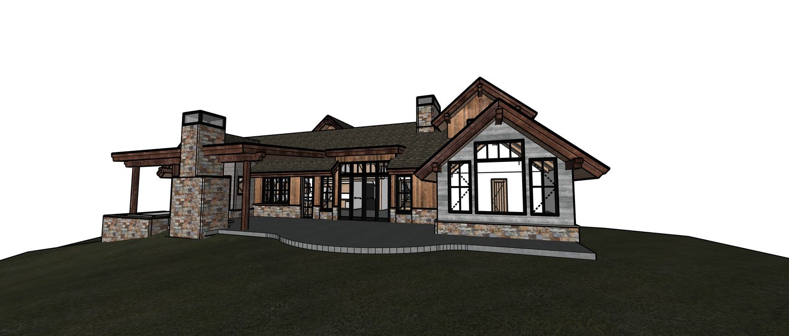 Bill&rsquo;s Lake — the raw SketchUp model
