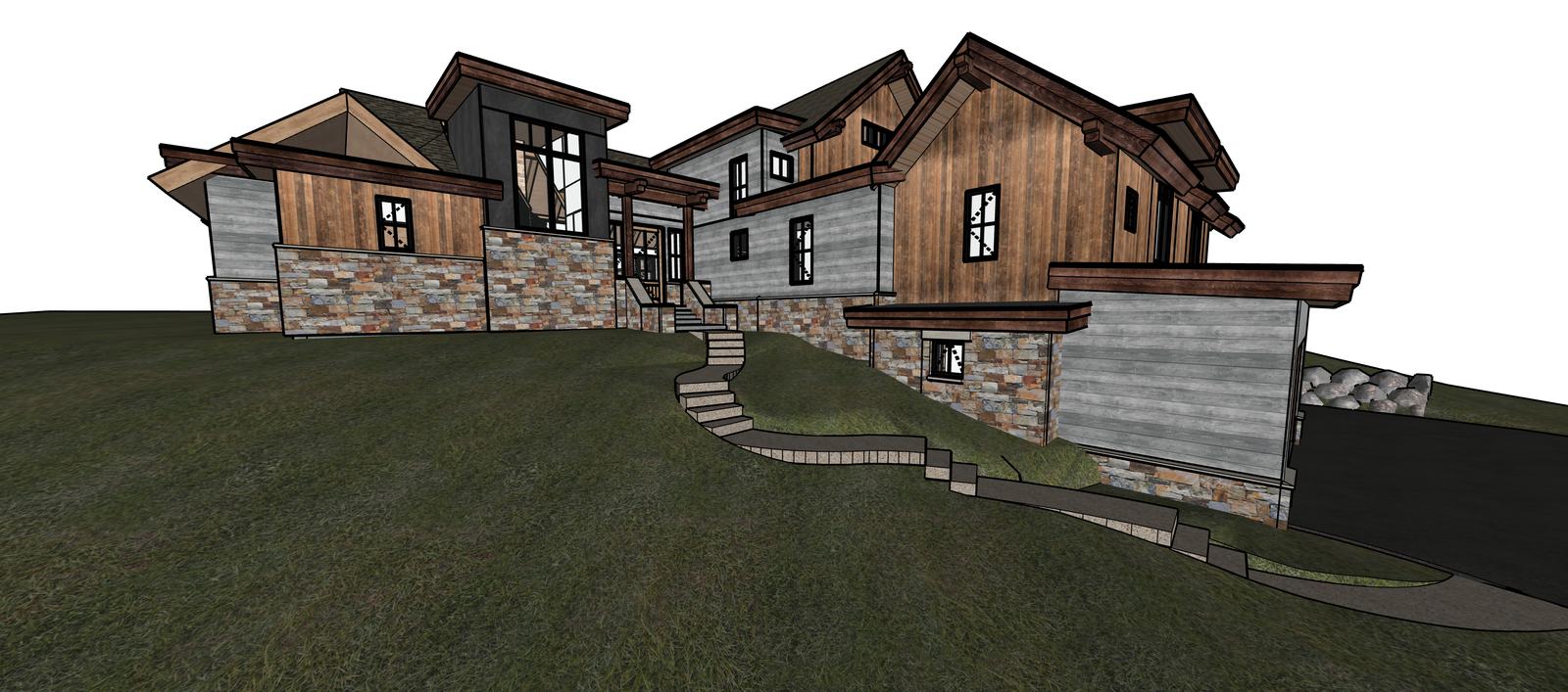 Bill&rsquo;s Lake — the raw SketchUp model