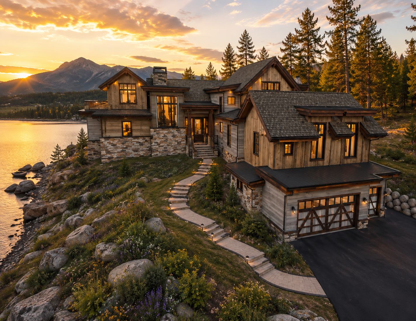 Bill&rsquo;s Lake — conceptual render from the SketchUp model