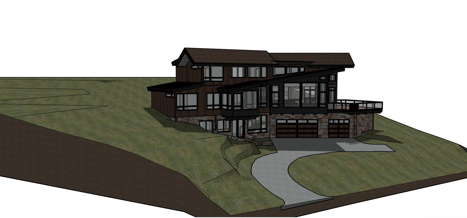 Forest Edge — the raw SketchUp model