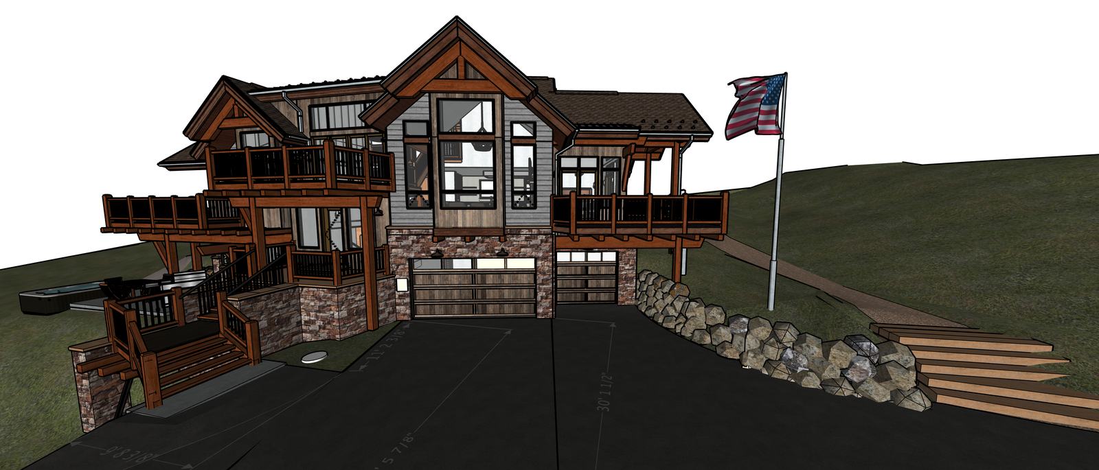 Kim&rsquo;s Way — the raw SketchUp model